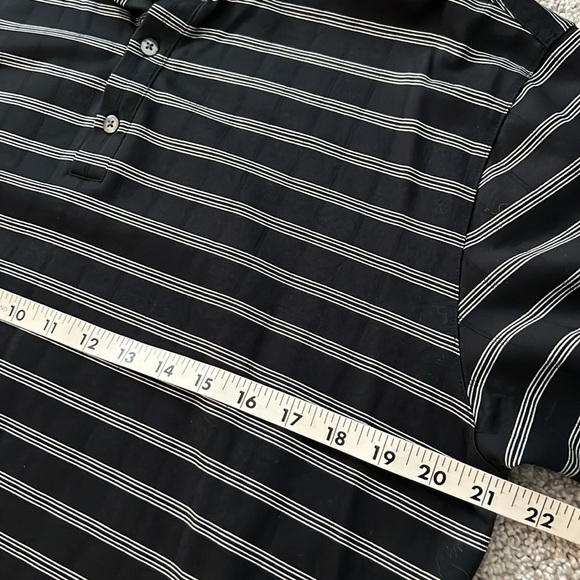 Nike Tiger Woods Collection Classic Black Striped Polo Large - Picture 7 of 8